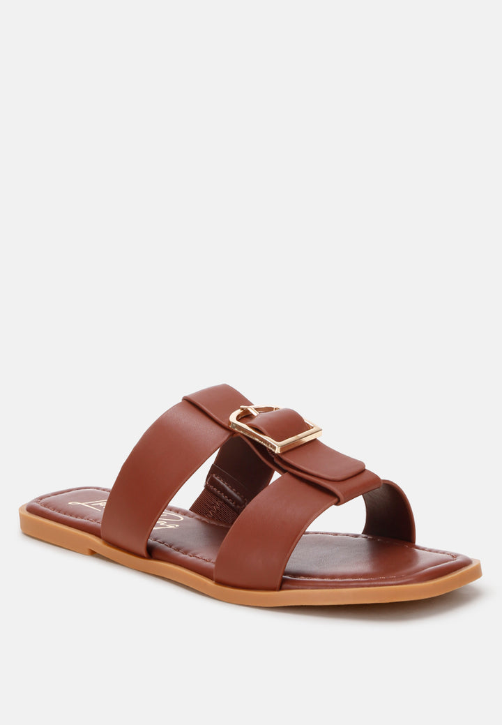 gladiator flat slip ons by mode#color_brown