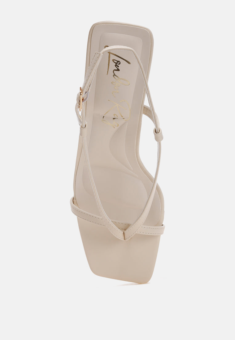 yarsa thong toe sandals#color_beige-faux-leather
