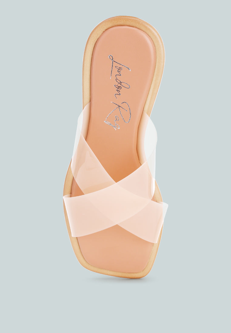 criss cross strap slip ons by ft#color_pink