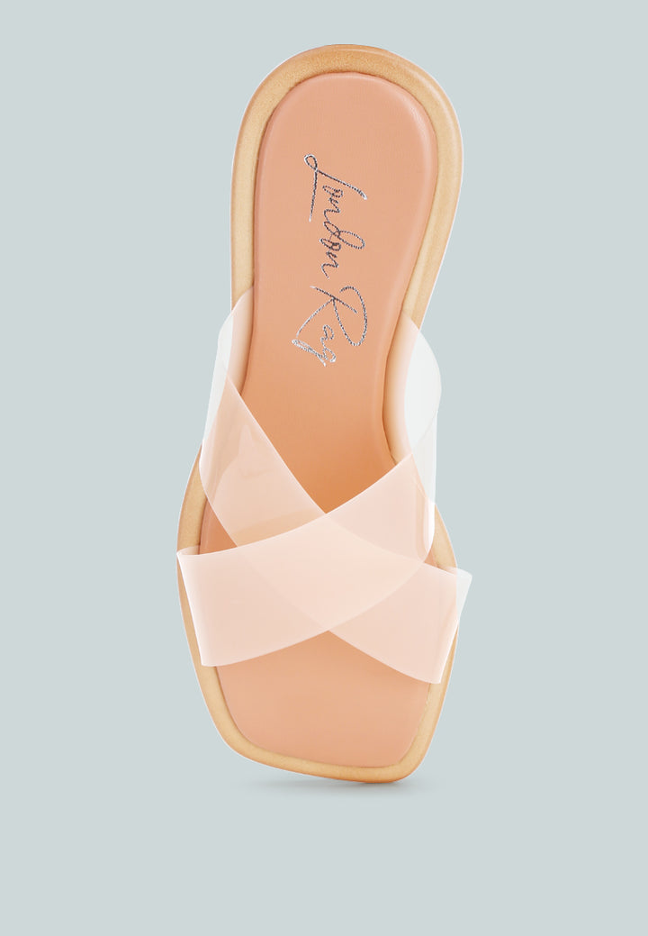 criss cross strap slip ons by ft#color_pink