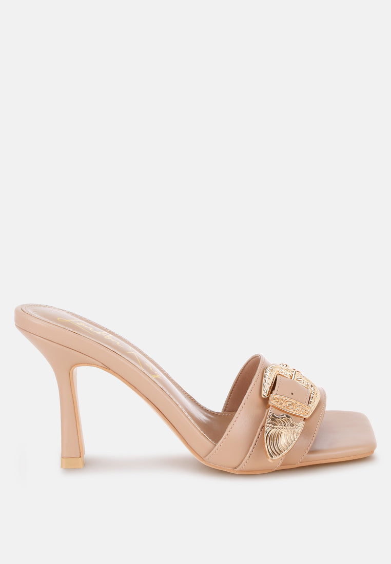 Tacones de aguja con correa y hebilla Marais#color_beige_smooth