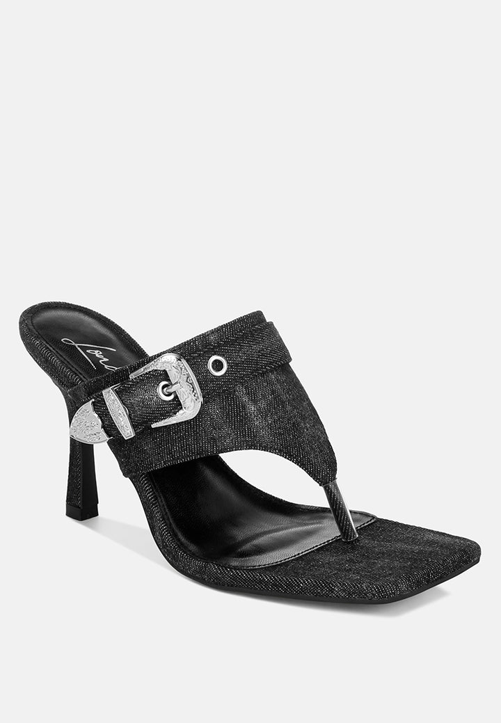 Camden Denim Slip On Sandals#color_black-denim