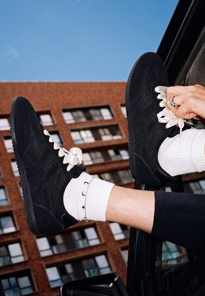 Nymera Lace Up Casual Sneakers#color_black