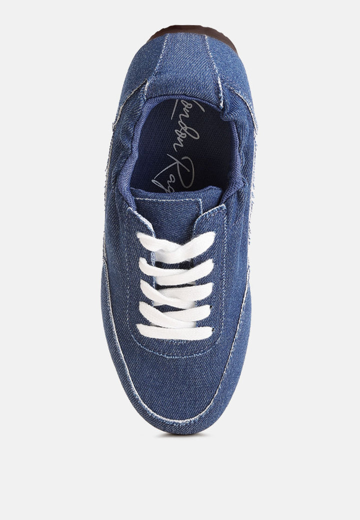 Sariel Gathered Ballet Sneakers#color_blue