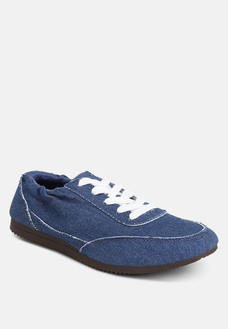 Sariel Gathered Ballet Sneakers#color_blue