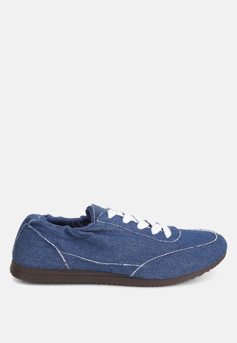 Sariel Gathered Ballet Sneakers#color_blue