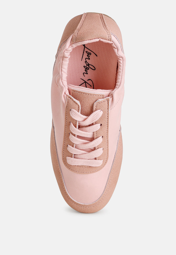 Sariel Gathered Ballet Sneakers#color_pink