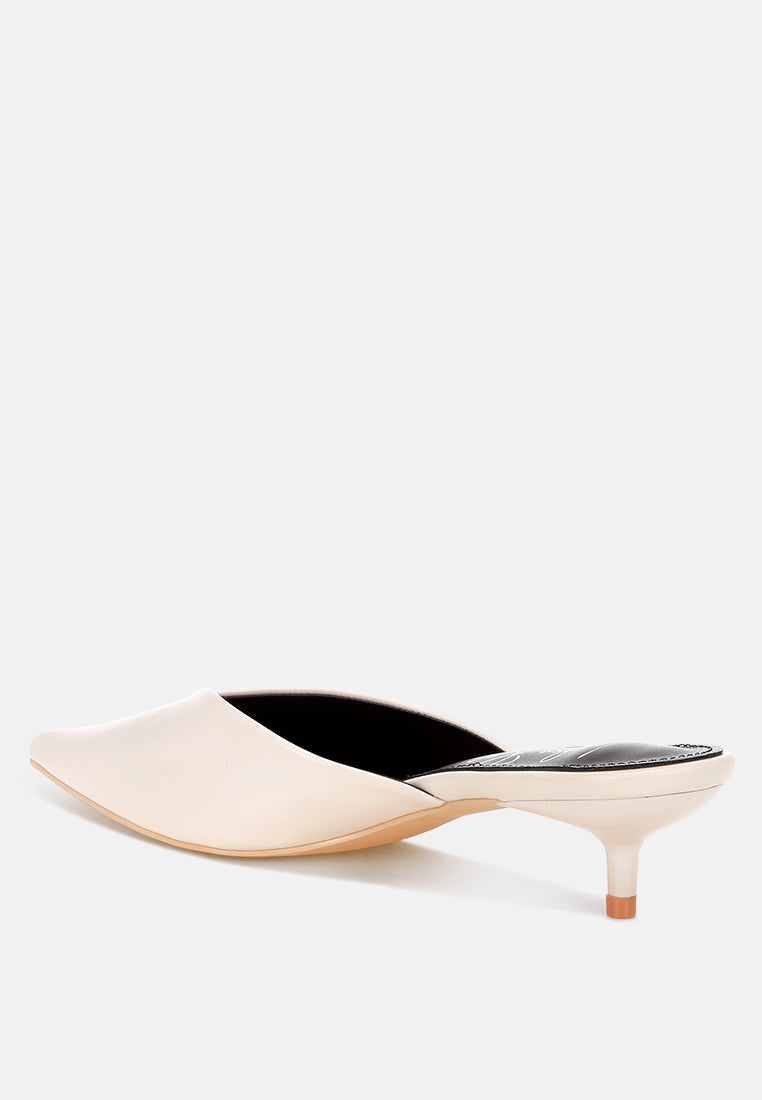 Revasta Kitten Heel Mules#color_ivory