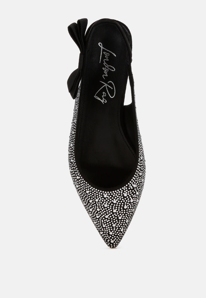 Firdisi Rhinestones Detail Flat Sandals#color_silver