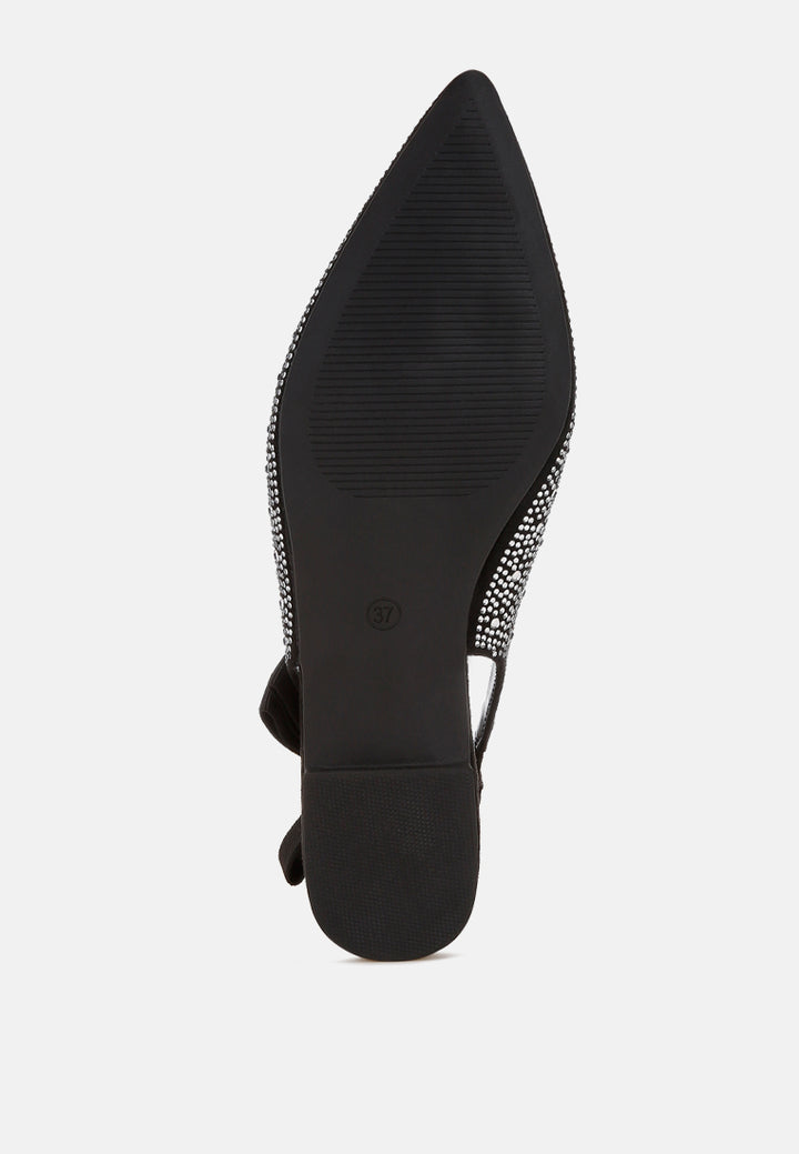 Firdisi Rhinestones Detail Flat Sandals#color_silver