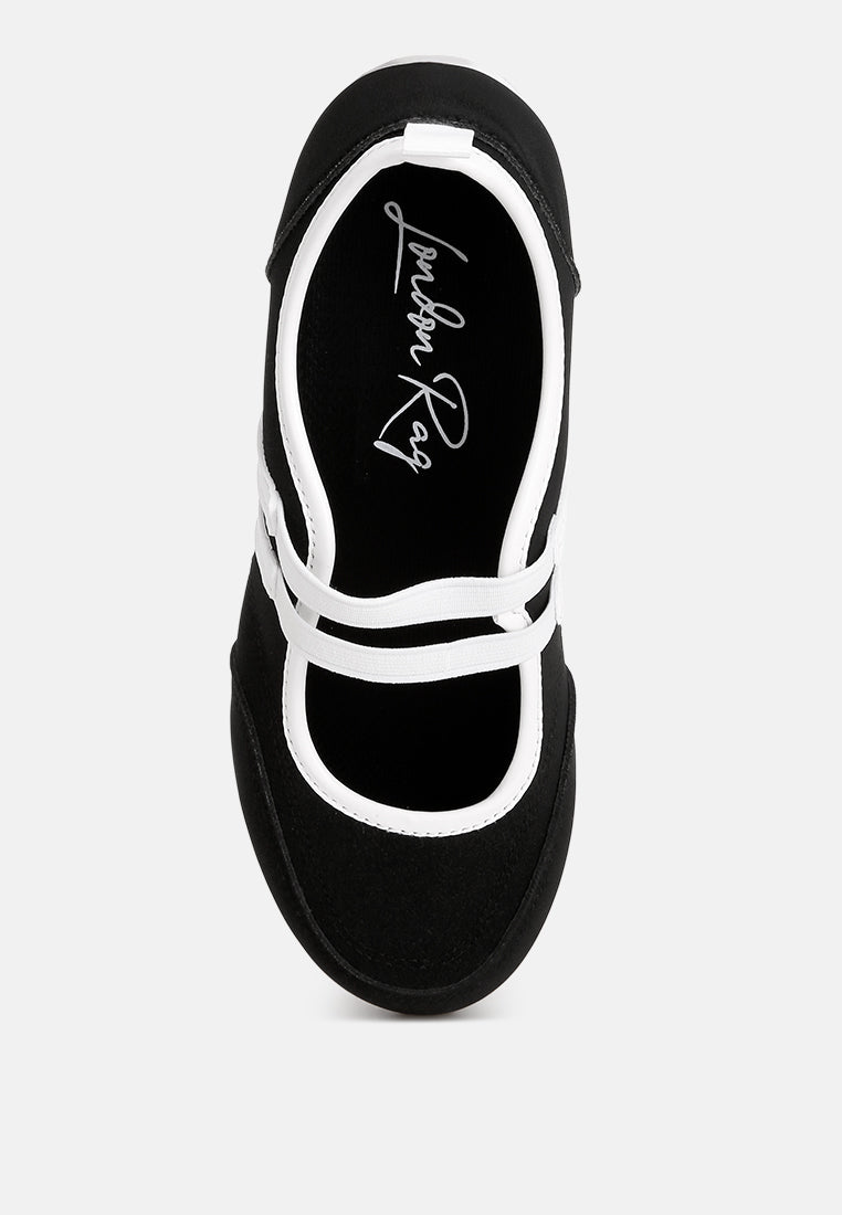 Sorin Elasticated Midfoot Strap#สี_ดำ-เรียบ