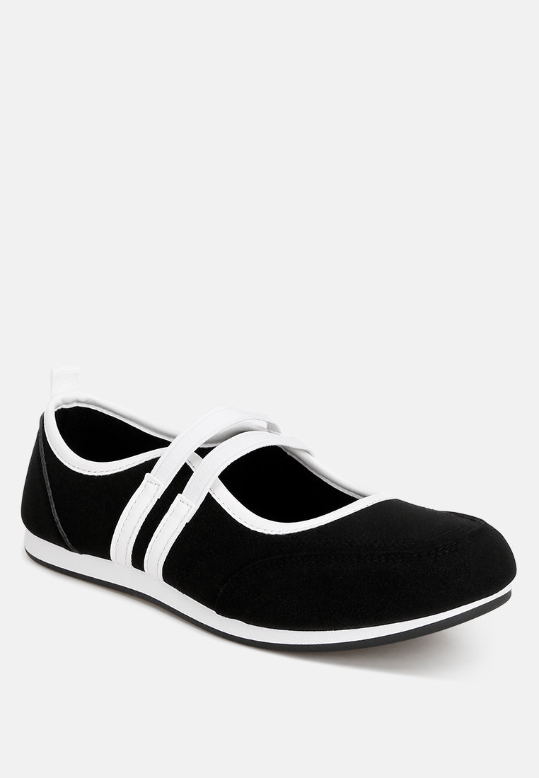 Sorin Elasticated Midfoot Strap#สี_ดำ-เรียบ
