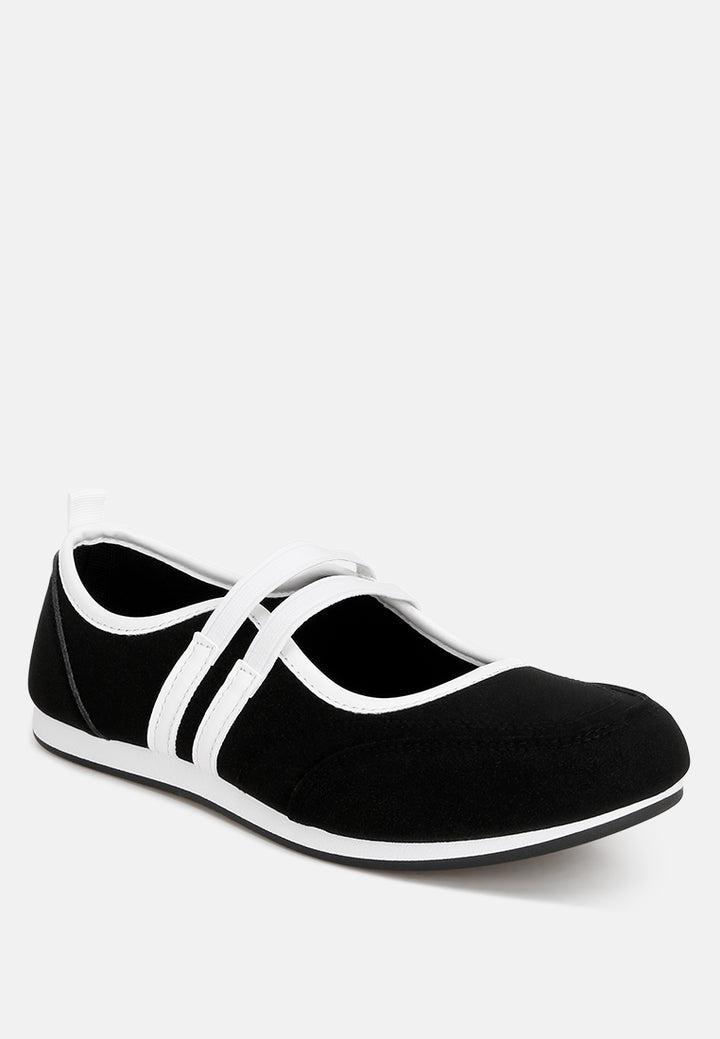 Sorin Elasticated Midfoot Strap#สี_ดำ-เรียบ
