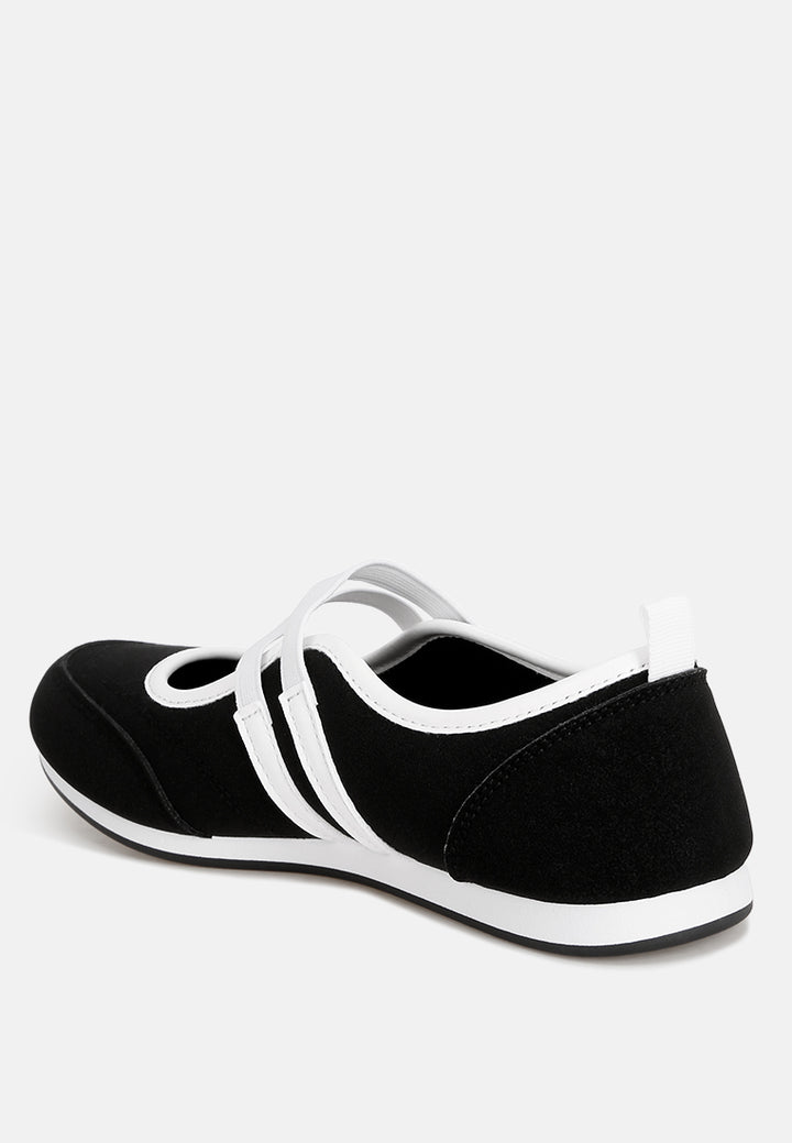 Sorin Elasticated Midfoot Strap#สี_ดำ-เรียบ