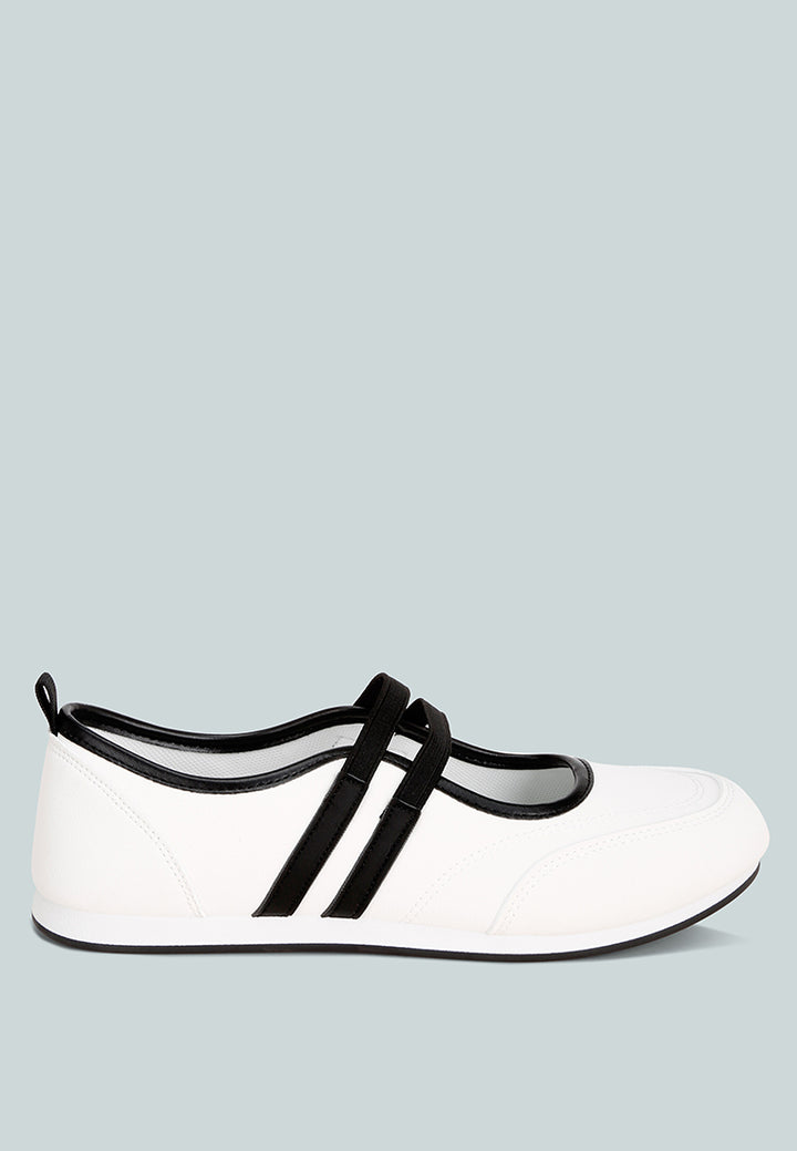 Sorin Elasticated Midfoot Strap#สี_ขาว-เรียบ