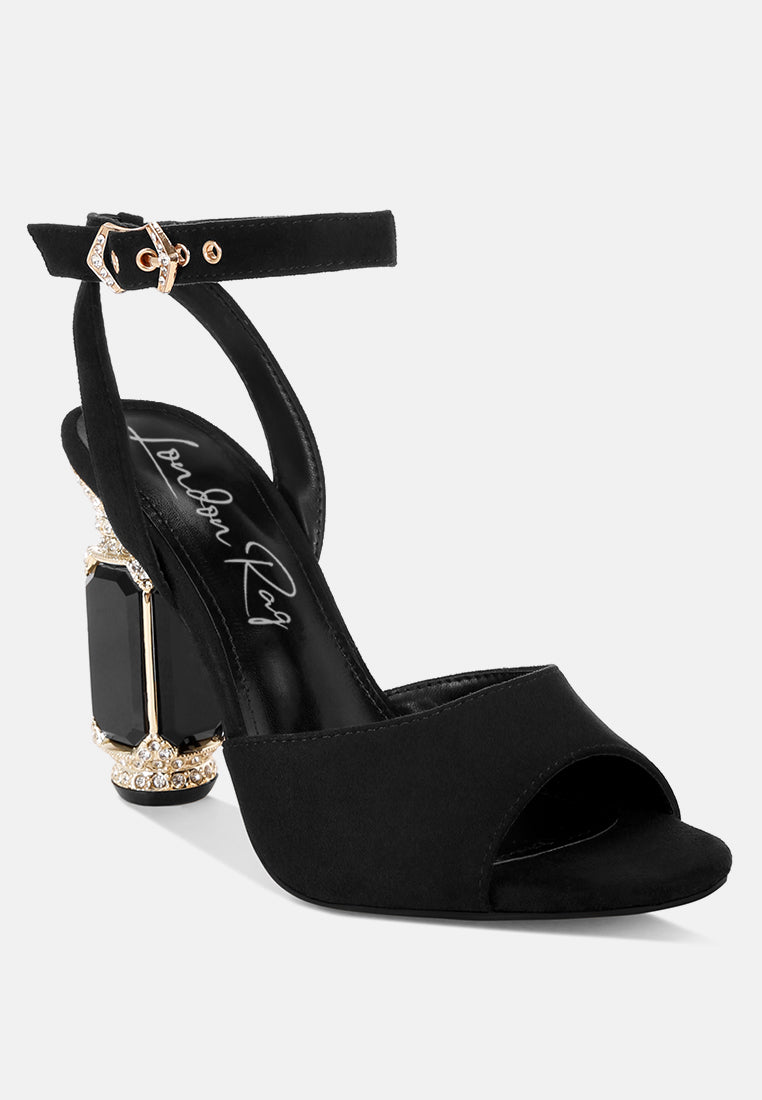 jewel heel sandals#color_black