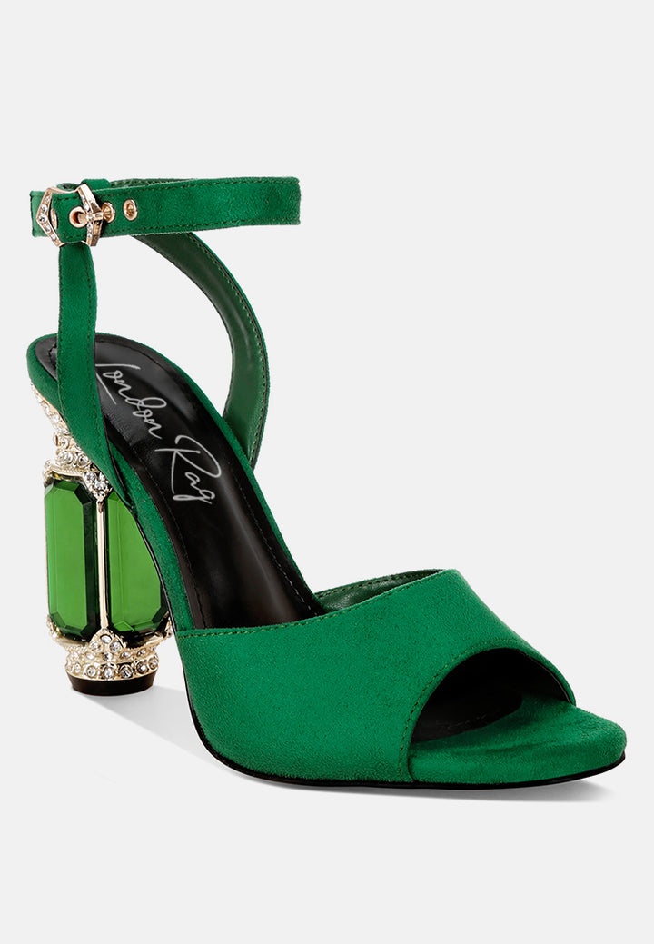 jewel heel sandals#color_green
