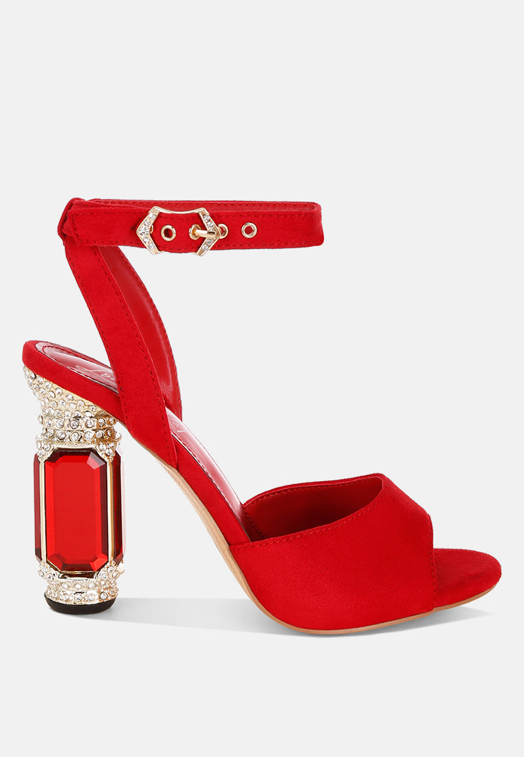 jewel heel sandals#color_red