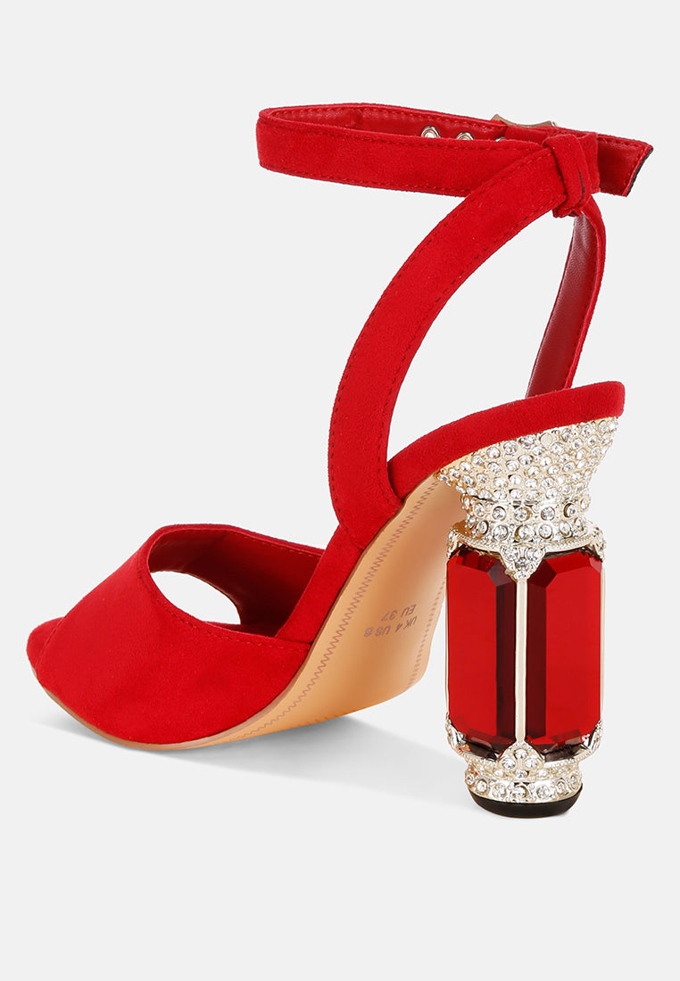 jewel heel sandals#color_red