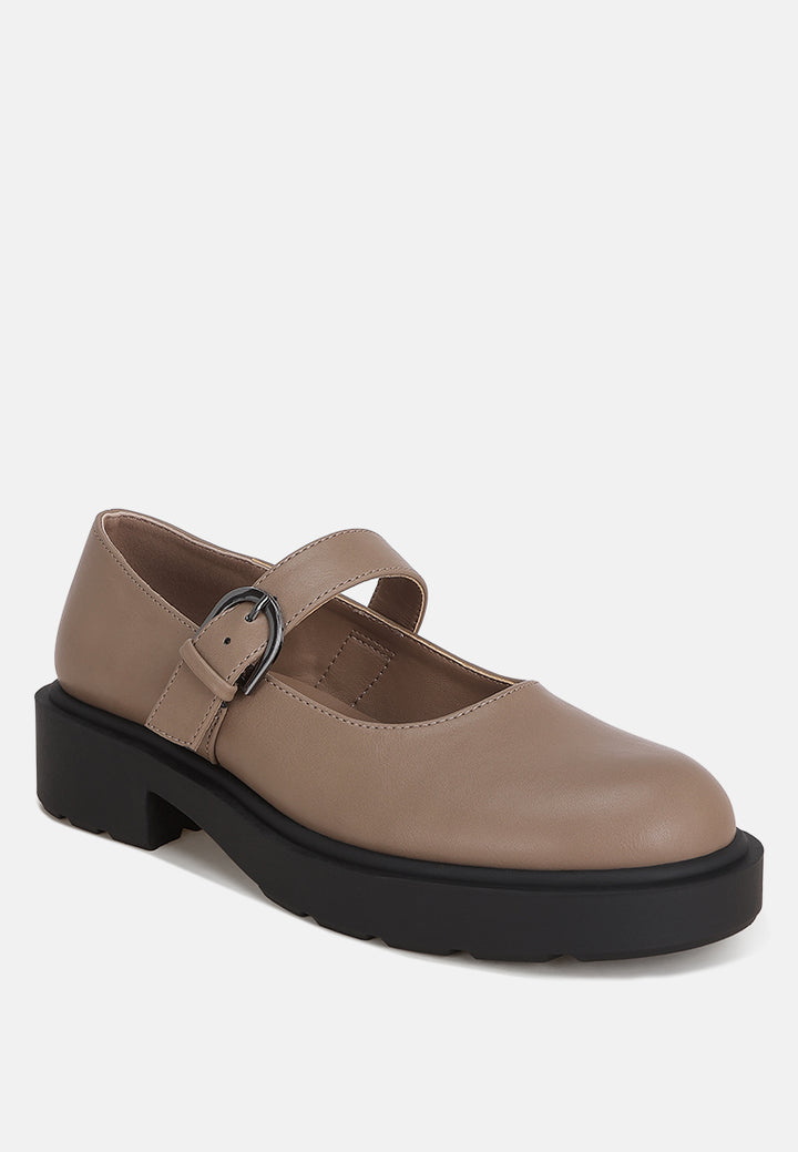 Hollister Low Heel Mary Jane Shoes#color_taupe-smooth