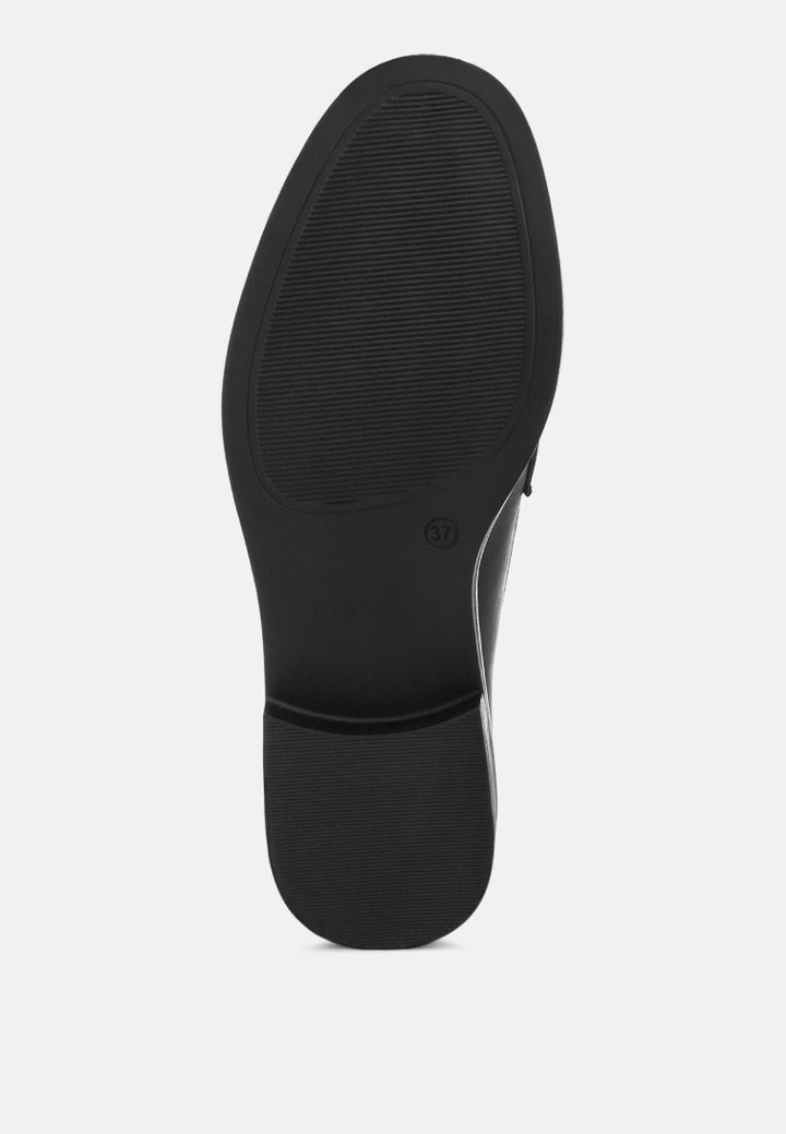 cavendish penny strap accent loafers#color_black-smooth