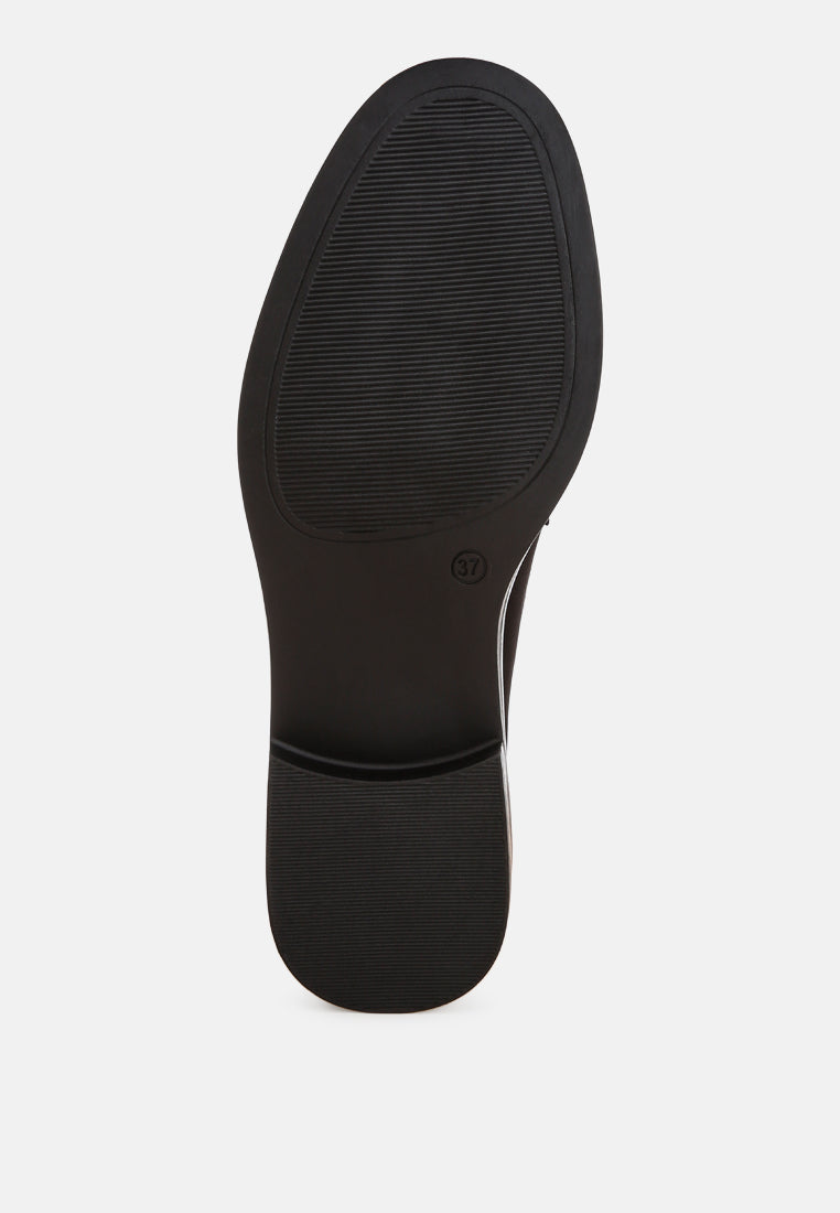 cavendish penny strap accent loafers#color_black-suede