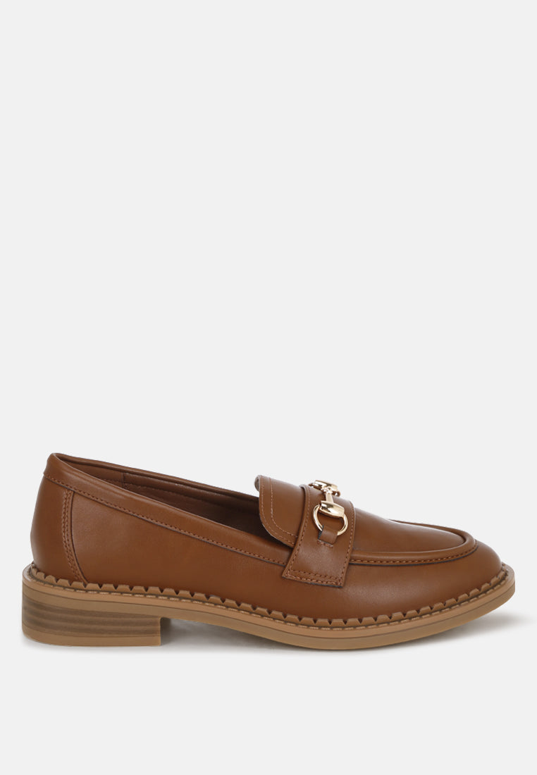 cavendish penny strap accent loafers#color_brown-smooth