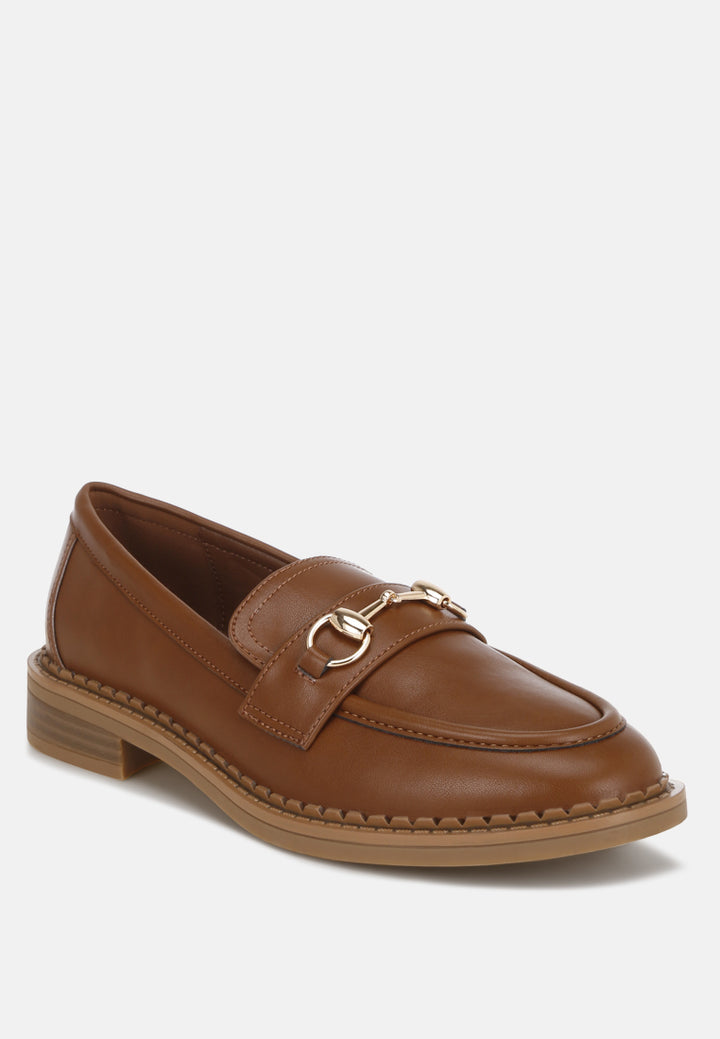 cavendish penny strap accent loafers#color_brown-smooth