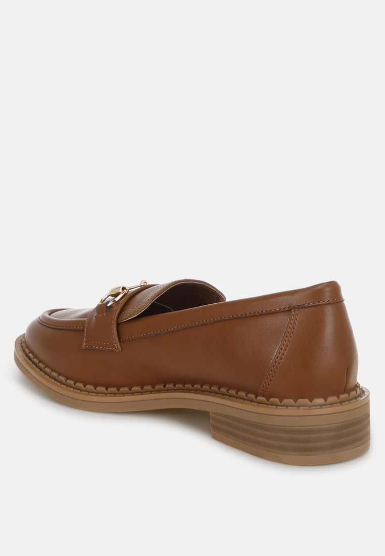 cavendish penny strap accent loafers#color_brown-smooth