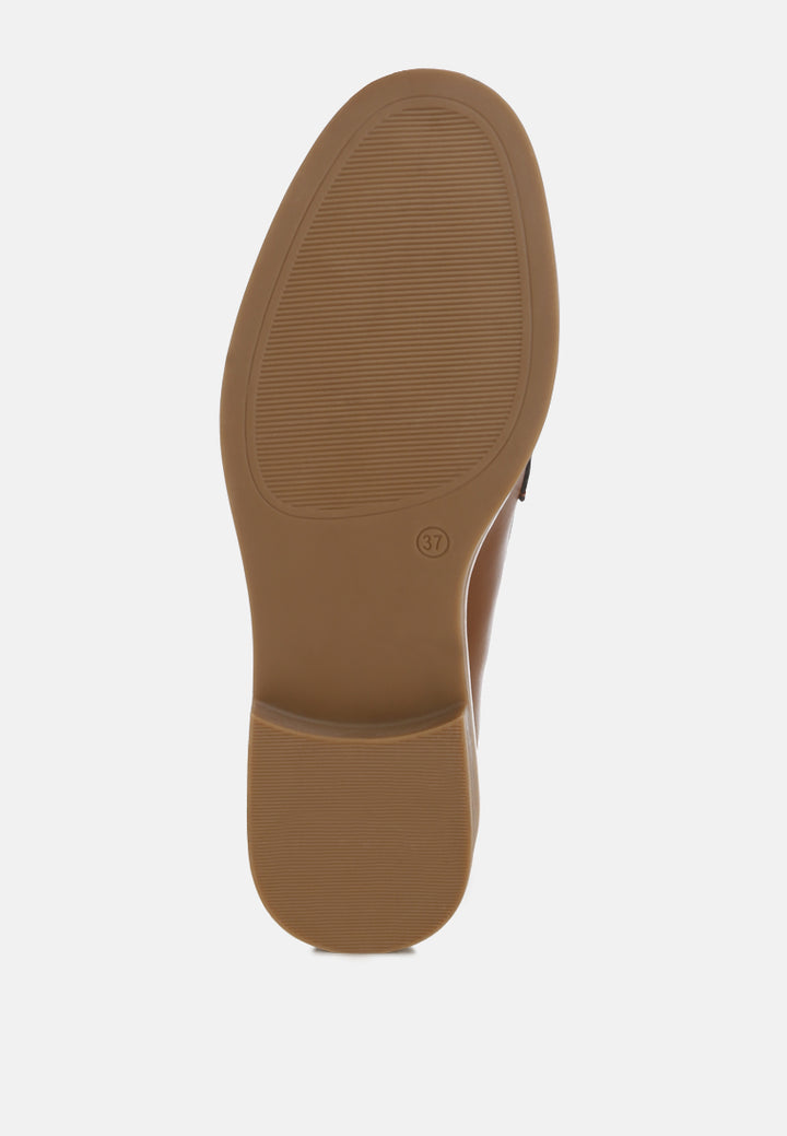 cavendish penny strap accent loafers#color_brown-smooth