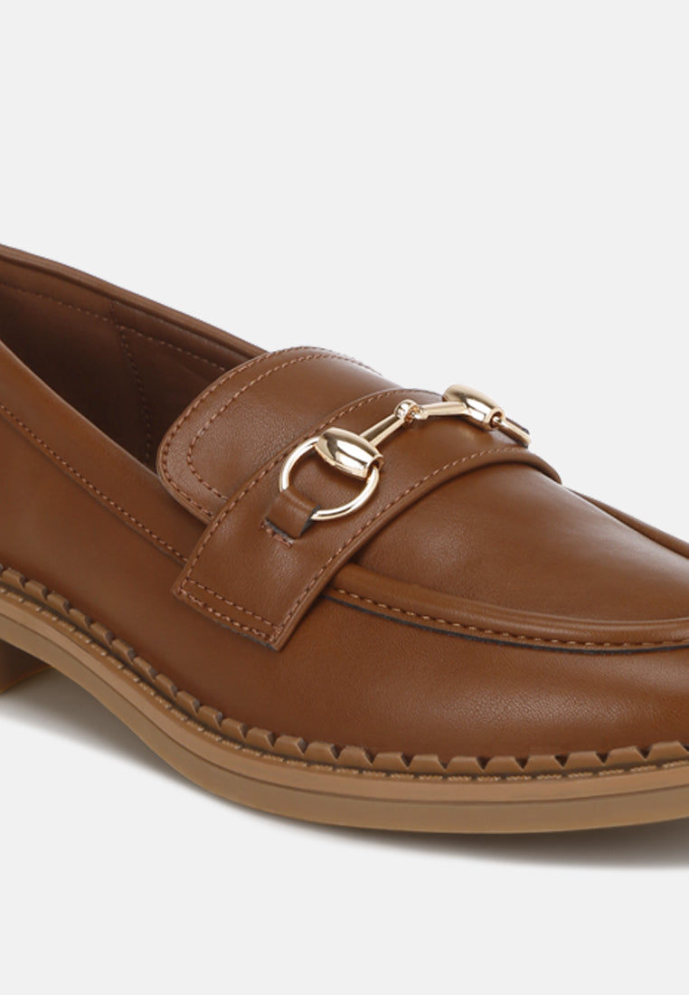 cavendish penny strap accent loafers#color_brown-smooth