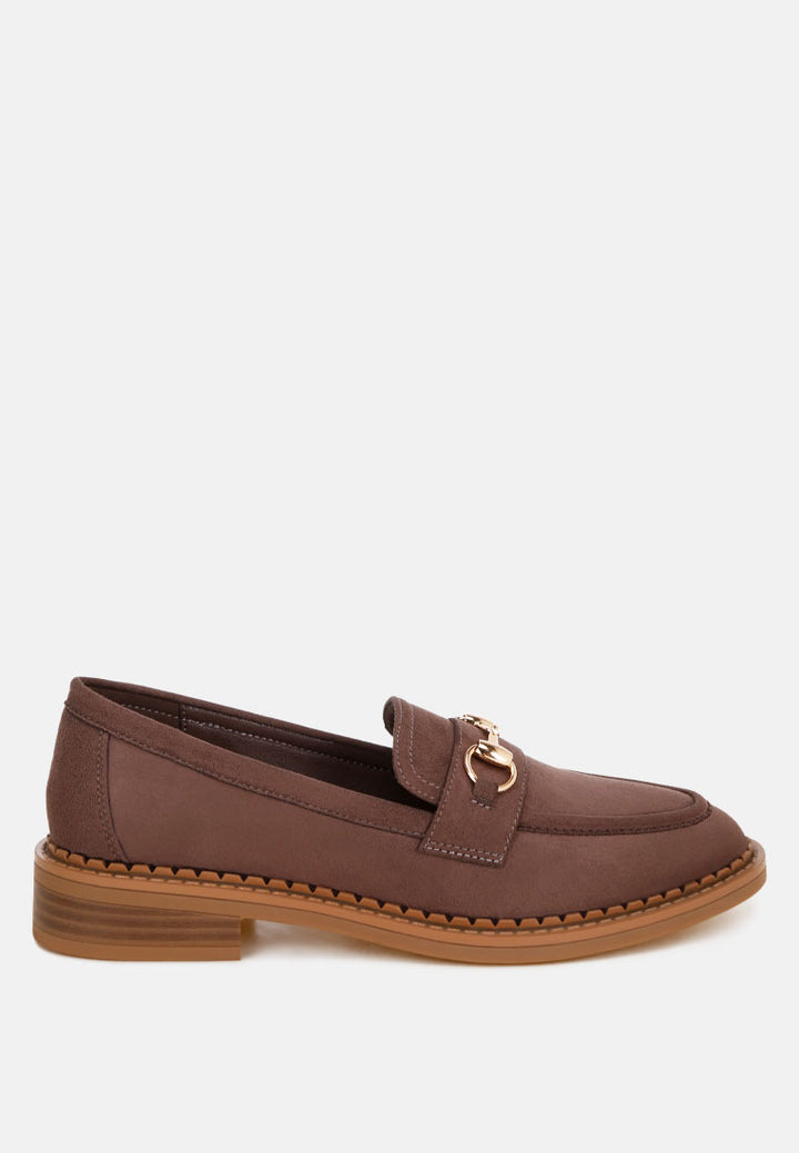 cavendish penny strap accent loafers#color_taupe-suede
