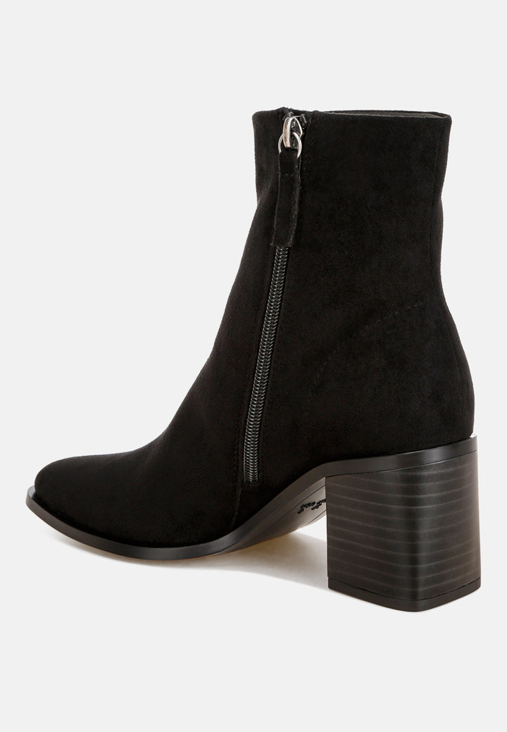 london rag Botines cómodos para todo el día de mujer de motes#color_black-suede