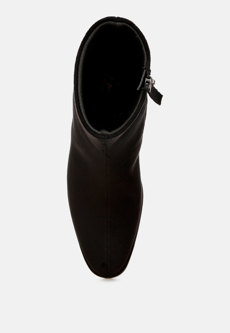 london rag Botines cómodos para todo el día de mujer de motes#color_black-suede