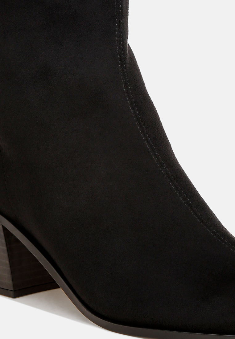 london rag Botines cómodos para todo el día de mujer de motes#color_black-suede