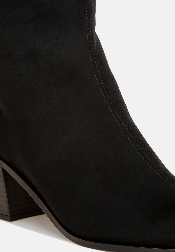 london rag Botines cómodos para todo el día de mujer de motes#color_black-suede