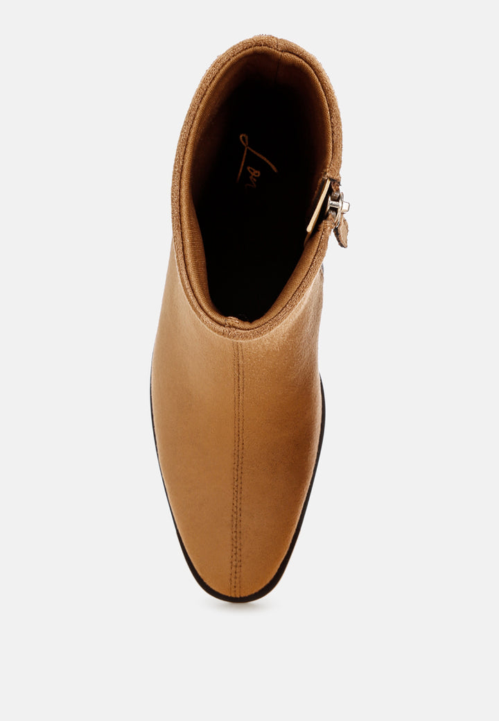 london rag Botines cómodos para todo el día de mujer de motes#color_tan-suede