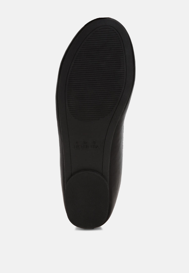 Clarendra Stretch Fit Ballet Flats#color_black-smooth