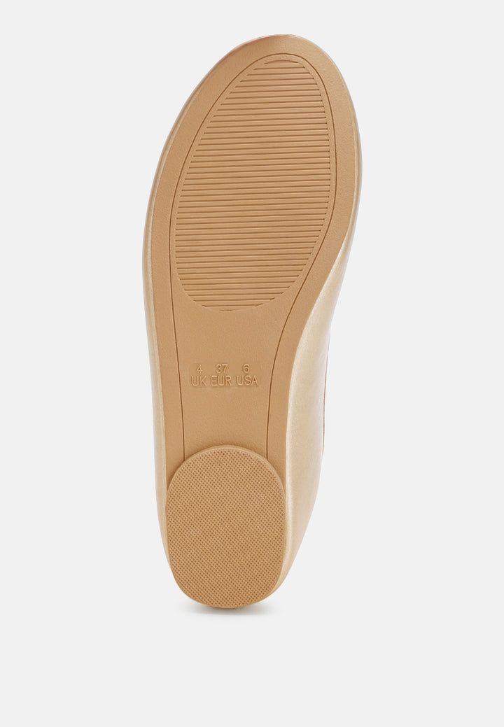 Clarendra Stretch Fit Ballet Flats#color_gold-metallic