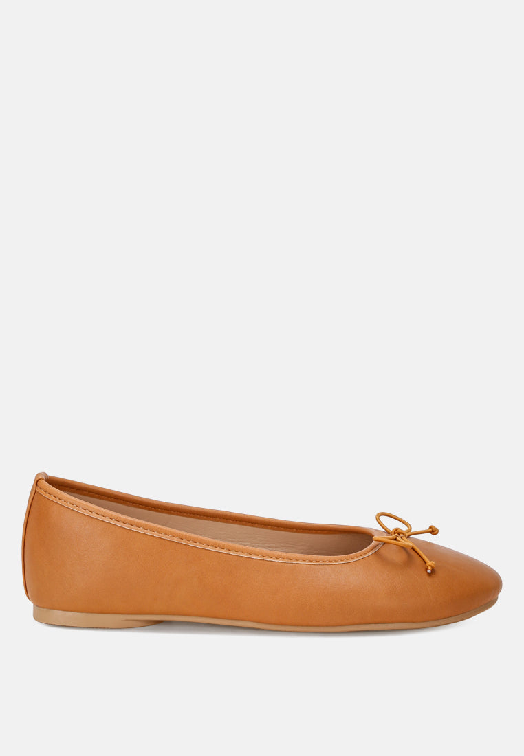 Clarendra Stretch Fit Ballet Flats#color_tan-smooth