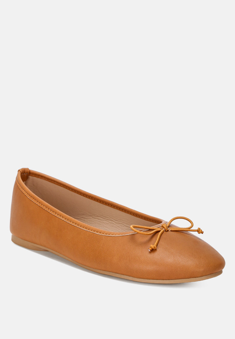 Clarendra Stretch Fit Ballet Flats#color_tan-smooth