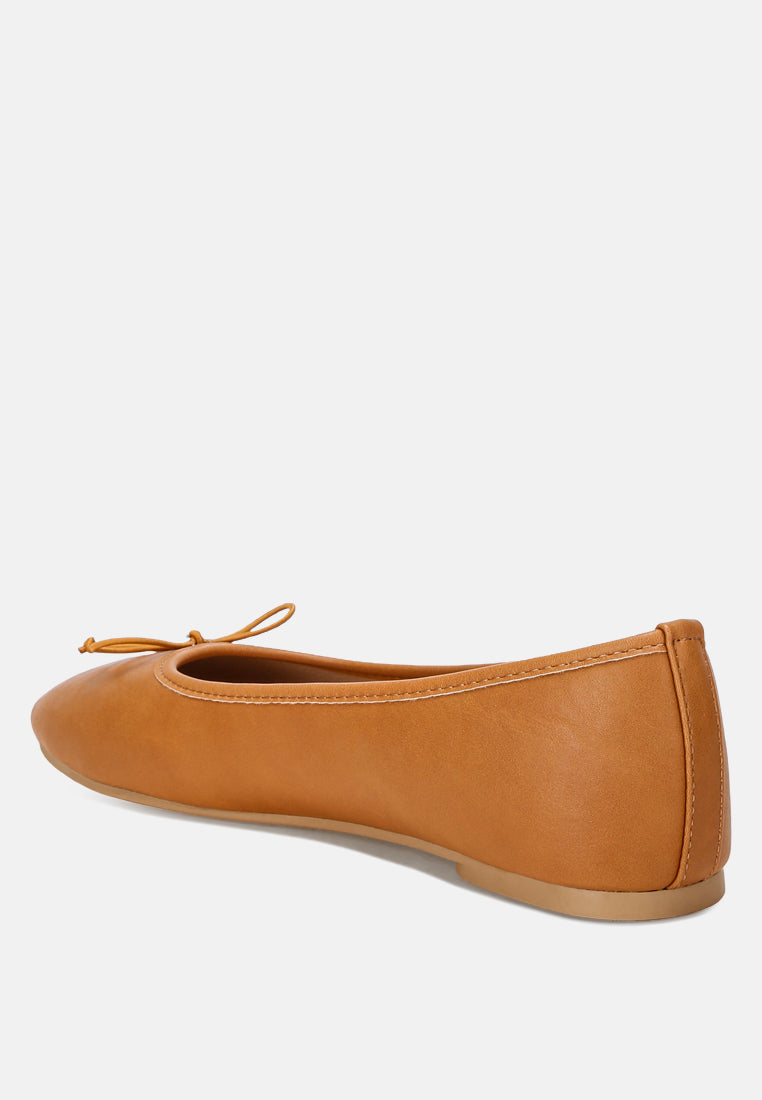 Clarendra Stretch Fit Ballet Flats#color_tan-smooth