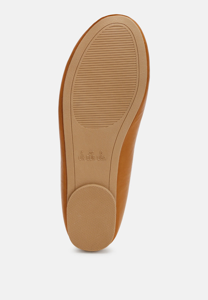 Clarendra Stretch Fit Ballet Flats#color_tan-smooth