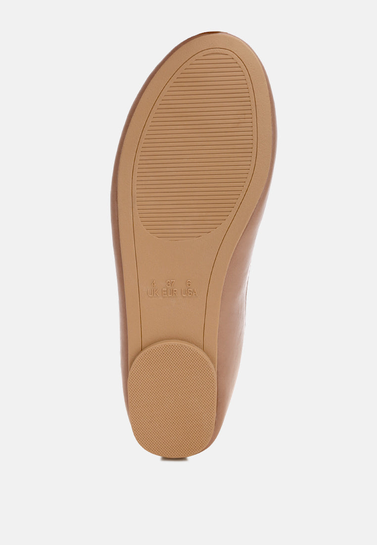 Clarendra Stretch Fit Ballet Flats#color_taupe-smooth