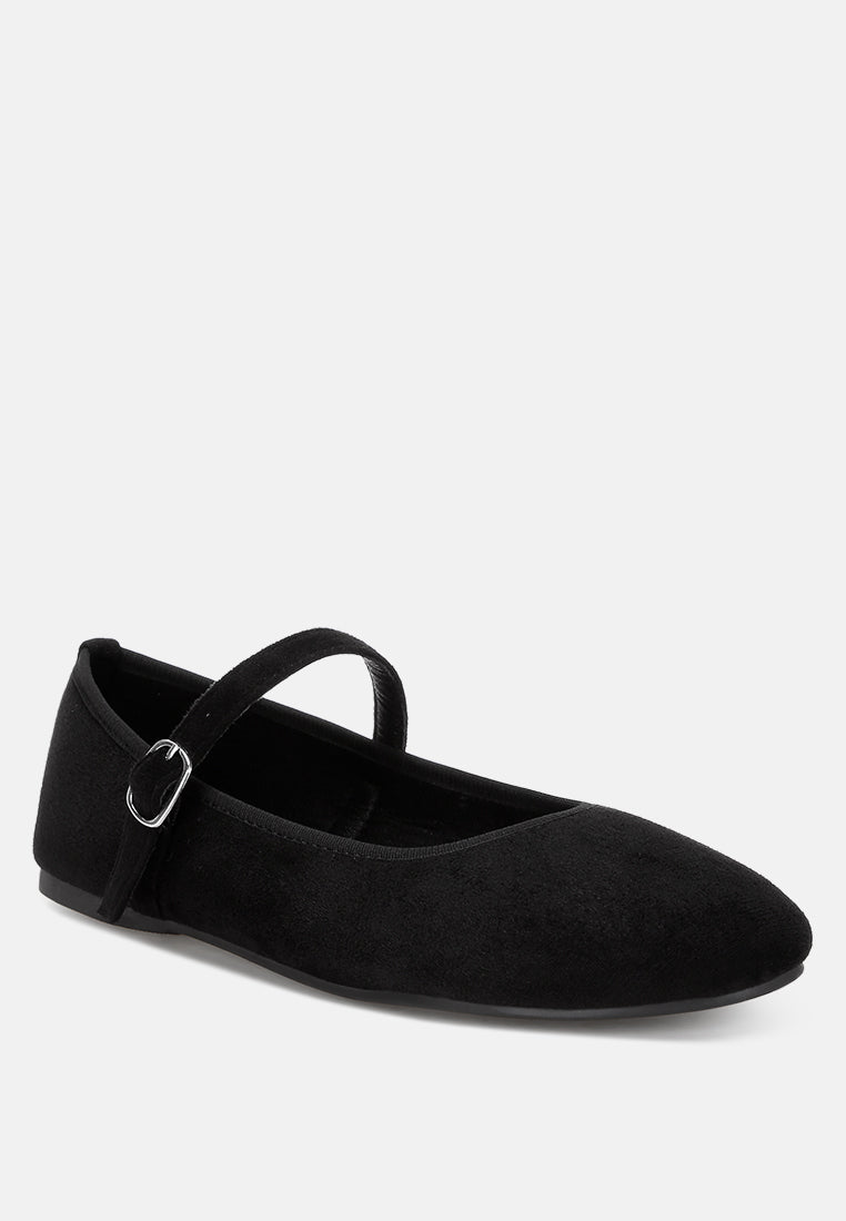Bailarinas con hebilla Montrose de medio pie#color_black-suede