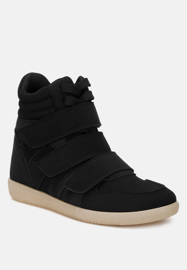 triple strap high-top sneakers by ruw#color_black