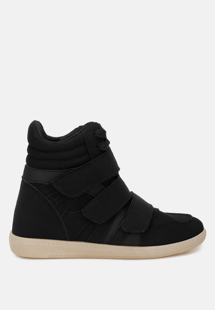 triple strap high-top sneakers by ruw#color_black