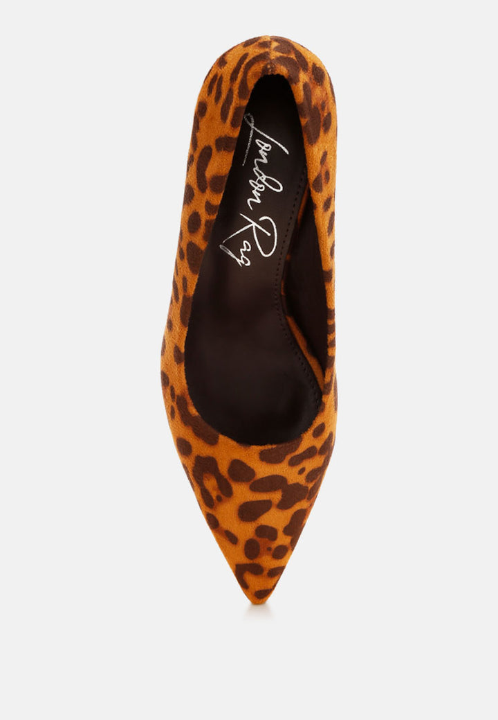 Iridese Pointed Toe Pump Heels#color_leopard