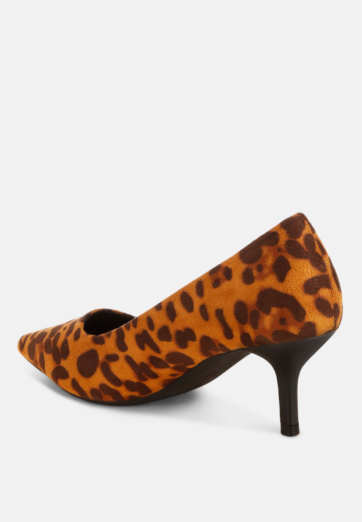 Iridese Pointed Toe Pump Heels#color_leopard