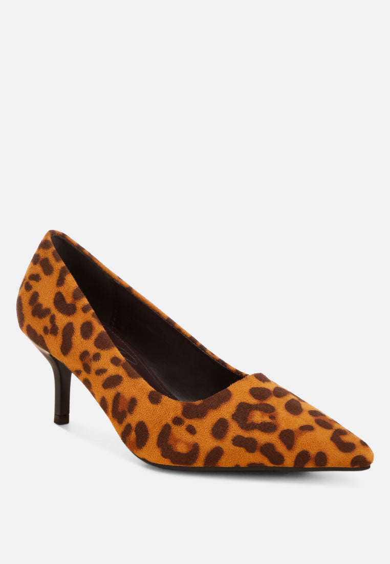 Iridese Pointed Toe Pump Heels#color_leopard